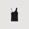 Asymmetric knit top