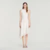 Asymmetric satin-effect dress Asymmetric satin-effect dress