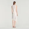Asymmetric satin-effect dress Asymmetric satin-effect dress