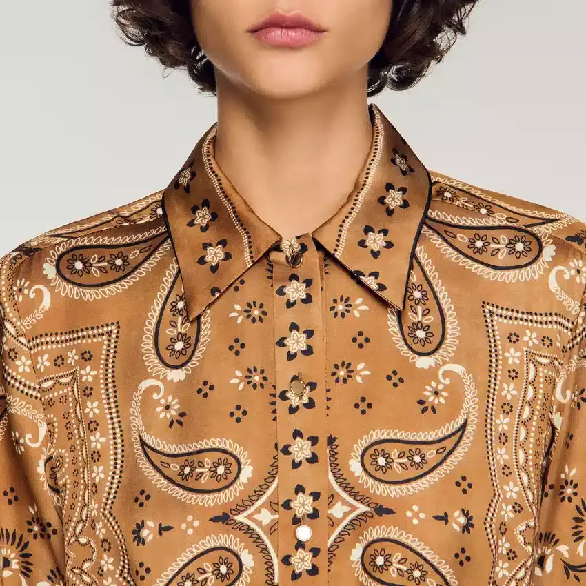 Bandana print cropped shirt Bandana print cropped shirt