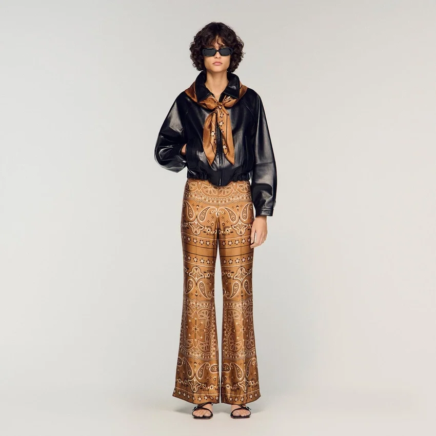 Bandana-print flowy trousers Bandana-print flowy trousers