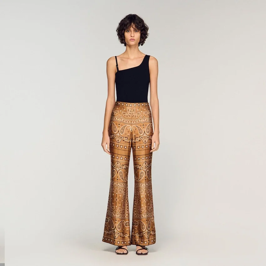 Bandana-print flowy trousers Bandana-print flowy trousers