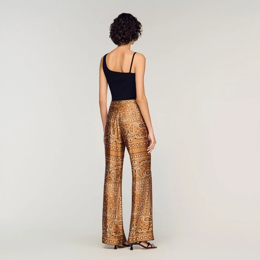 Bandana-print flowy trousers Bandana-print flowy trousers