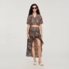 Bandana print hi-low skirt Bandana print hi-low skirt