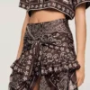 Bandana print hi-low skirt Bandana print hi-low skirt