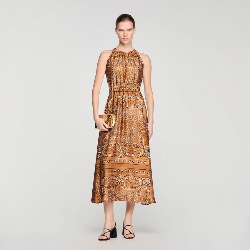 Bandana-print maxi dress Bandana-print maxi dress