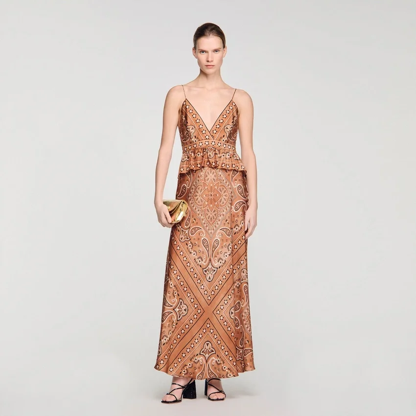 Bandana-print maxi dress Bandana-print maxi dress