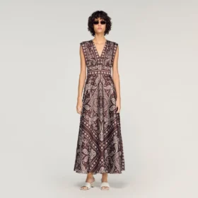 Bandana-print maxi dress