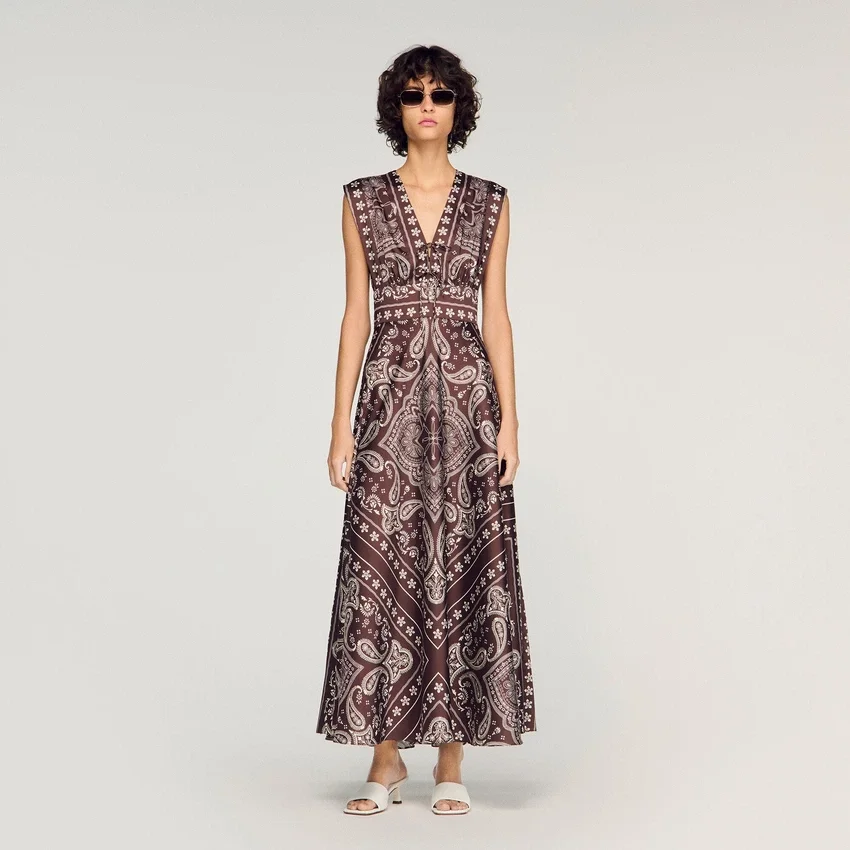 Bandana-print maxi dress Bandana-print maxi dress