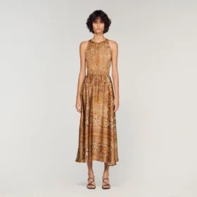 Bandana-print maxi dress