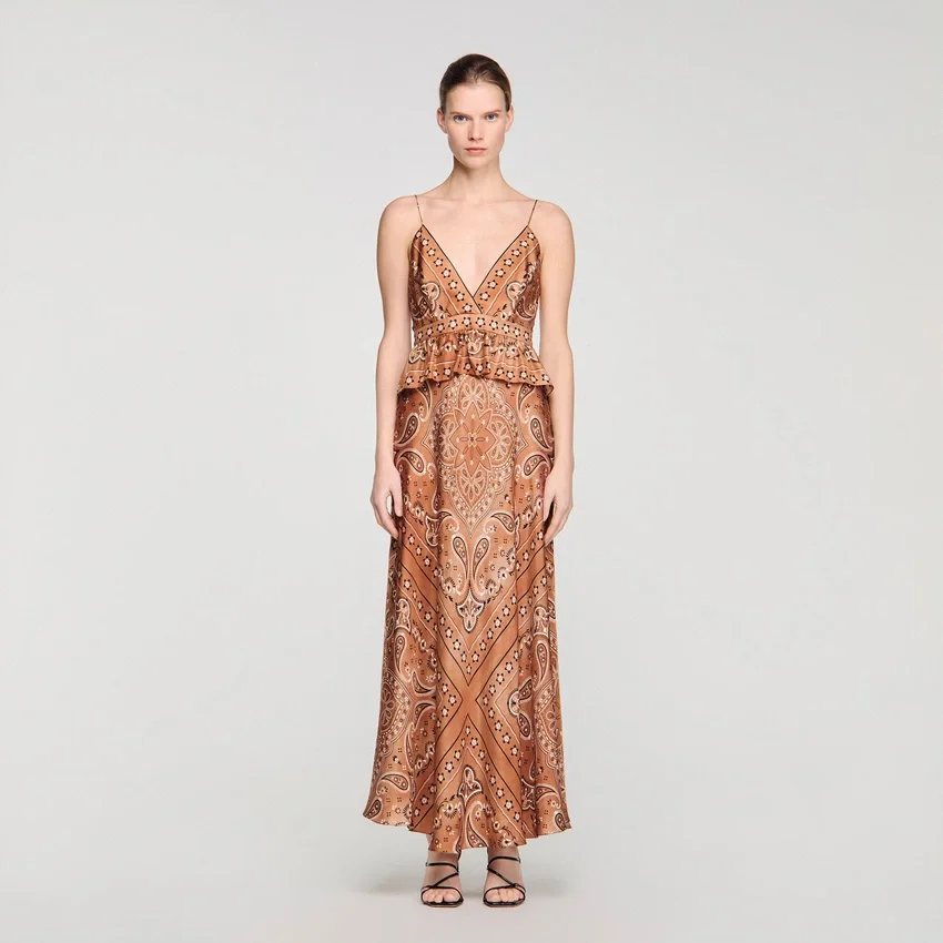 Bandana-print maxi dress Bandana-print maxi dress