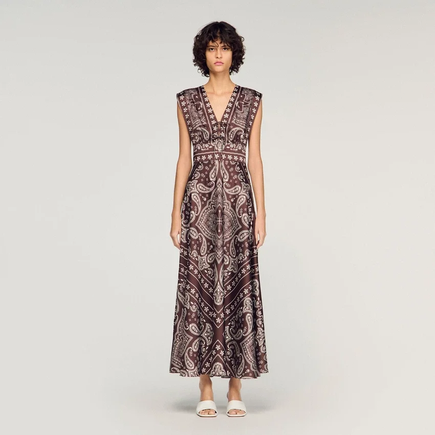 Bandana-print maxi dress Bandana-print maxi dress