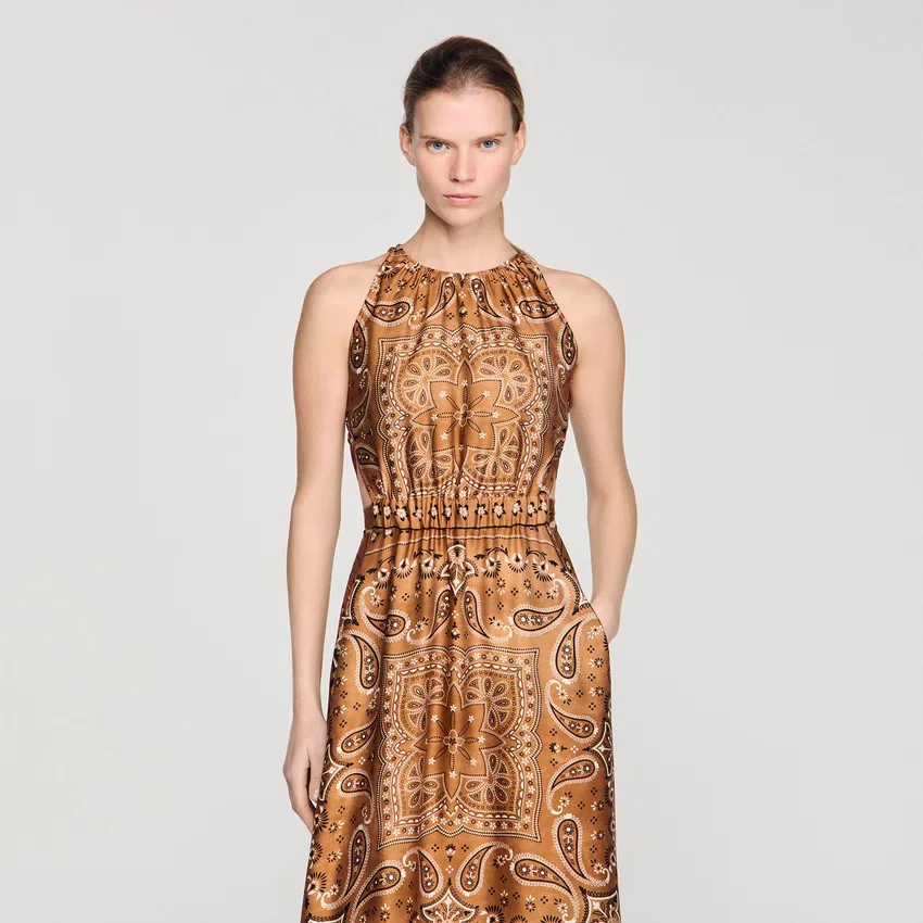 Bandana-print maxi dress Bandana-print maxi dress