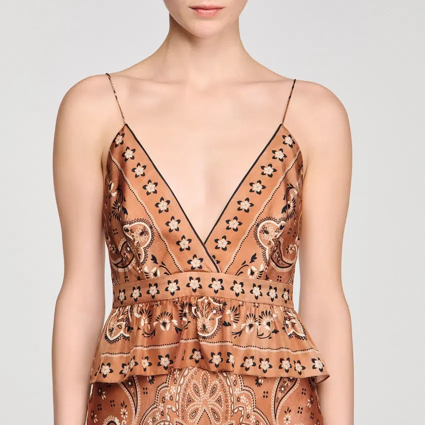 Bandana-print maxi dress Bandana-print maxi dress