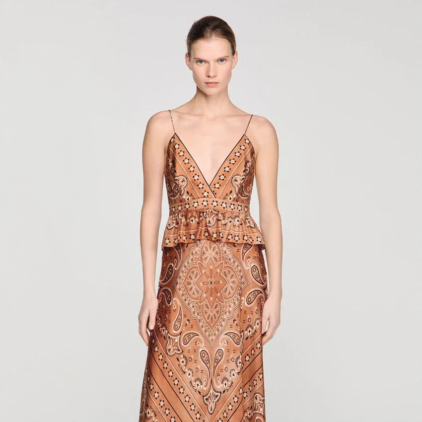 Bandana-print maxi dress Bandana-print maxi dress