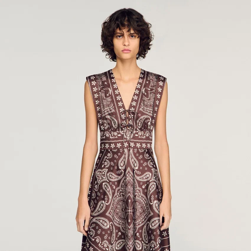 Bandana-print maxi dress Bandana-print maxi dress