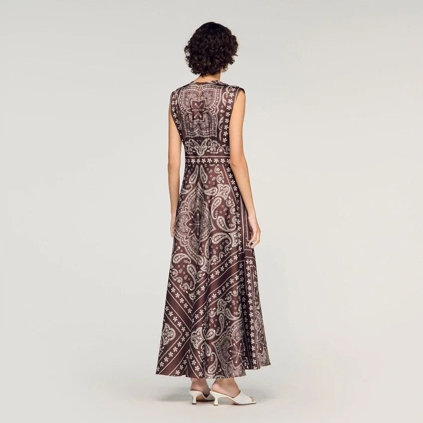 Bandana-print maxi dress Bandana-print maxi dress