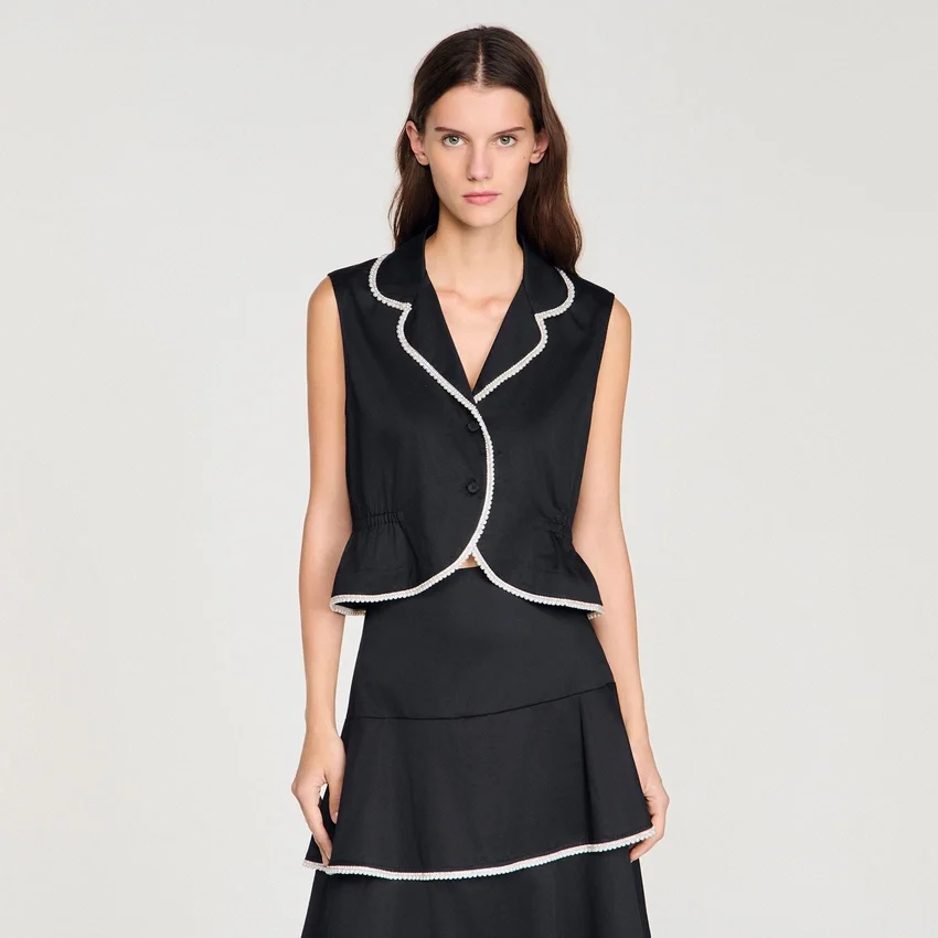 Beaded collar top Beaded collar top
