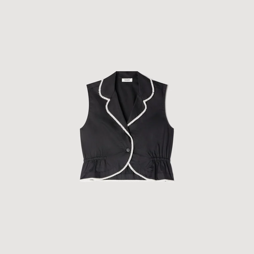 Beaded collar top Beaded collar top