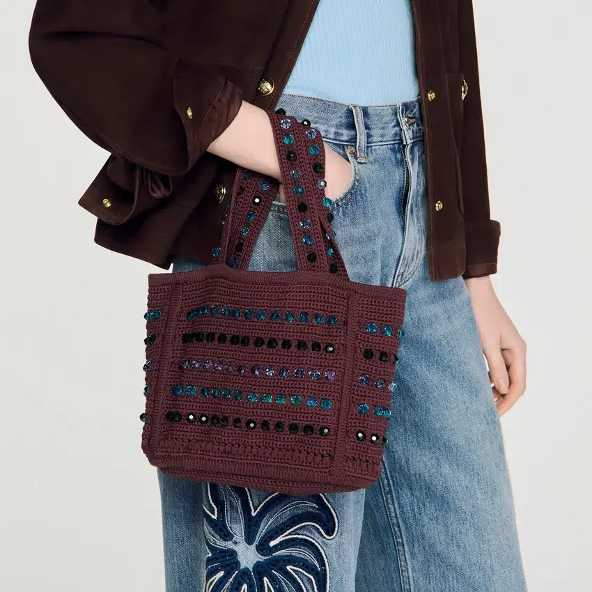 Beaded crochet bag Beaded crochet bag