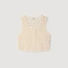 Beaded crochet knit top Beaded crochet knit top