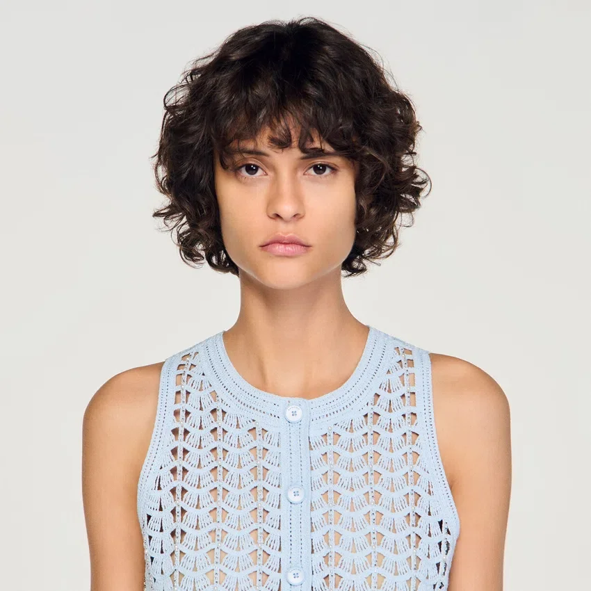 Beaded crochet top Beaded crochet top