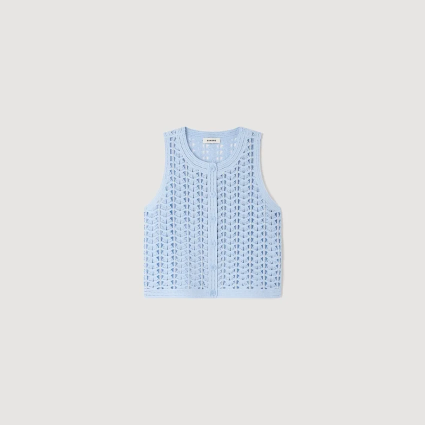 Beaded crochet top Beaded crochet top