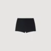 Beaded embroidered ribbed shorts Beaded embroidered ribbed shorts