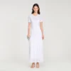 Beaded knit maxi dress