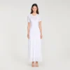 Beaded knit maxi dress