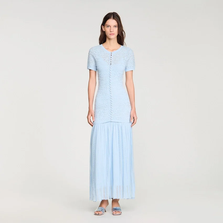 Beaded knit maxi dress Beaded knit maxi dress