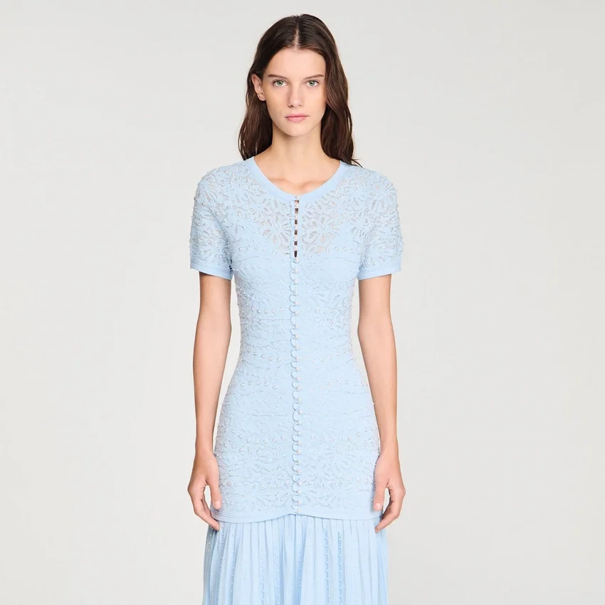 Beaded knit maxi dress Beaded knit maxi dress