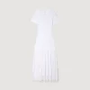 Beaded knit maxi dress