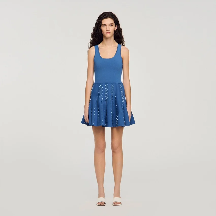 Beaded knit mini dress Beaded knit mini dress