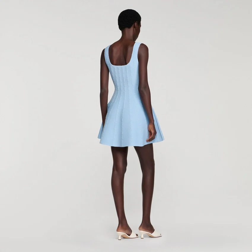 Beaded knit mini dress Beaded knit mini dress