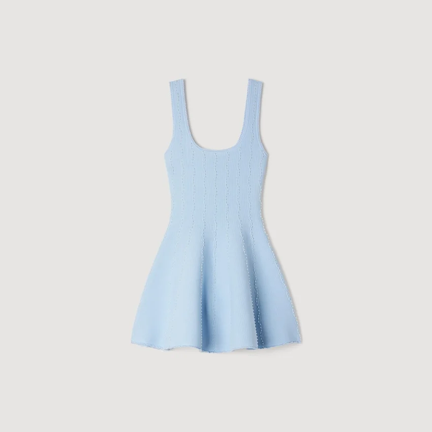 Beaded knit mini dress Beaded knit mini dress