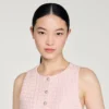 Beaded peplum tweed vest Beaded peplum tweed vest
