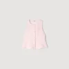 Beaded peplum tweed vest Beaded peplum tweed vest