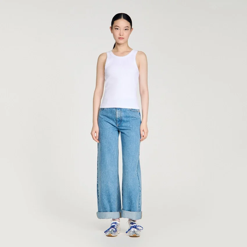 Beaded ribbed vest top Beaded ribbed vest top