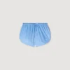 Beaded trim cotton shorts Beaded trim cotton shorts