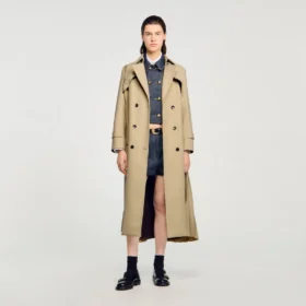 Belted double-breasted trench Belted double-breasted trench