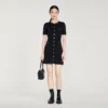 Button-up knit mini dress Button-up knit mini dress