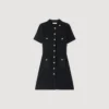 Button-up knit mini dress Button-up knit mini dress