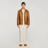 Buttoned lambskin jacket Buttoned lambskin jacket