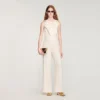 Buttoned-slit straight-leg trousers Buttoned-slit straight-leg trousers