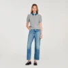 Cardigan with detachable denim collar Cardigan with detachable denim collar