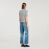 Cardigan with detachable denim collar Cardigan with detachable denim collar