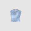 Check smocked shirt Check smocked shirt