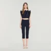 Contrast lace crop top Contrast lace crop top