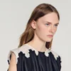 Contrast lace crop top Contrast lace crop top
